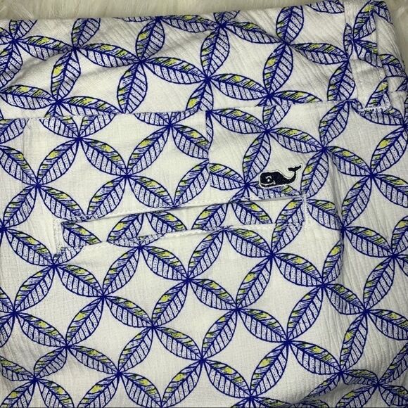 Vineyard Vines Dayboat Leaf Print Ocean Reef Short - Picture 7 of 8